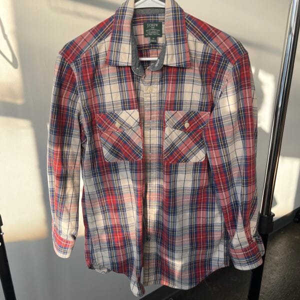 J.Crew Heavyweight Flannel Plaid Button-Up Shirt Men’s M