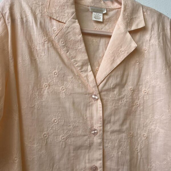 Women's Pink embroidered whispers vintage Blouse