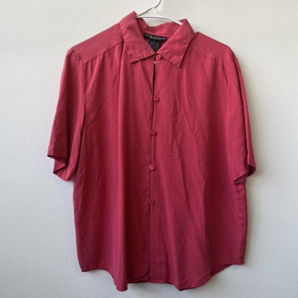 Women's Burgundy Blouse 100% silk seta studio
