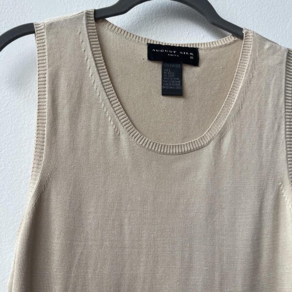 Women's Cream and Tan Vests-tanks-cami