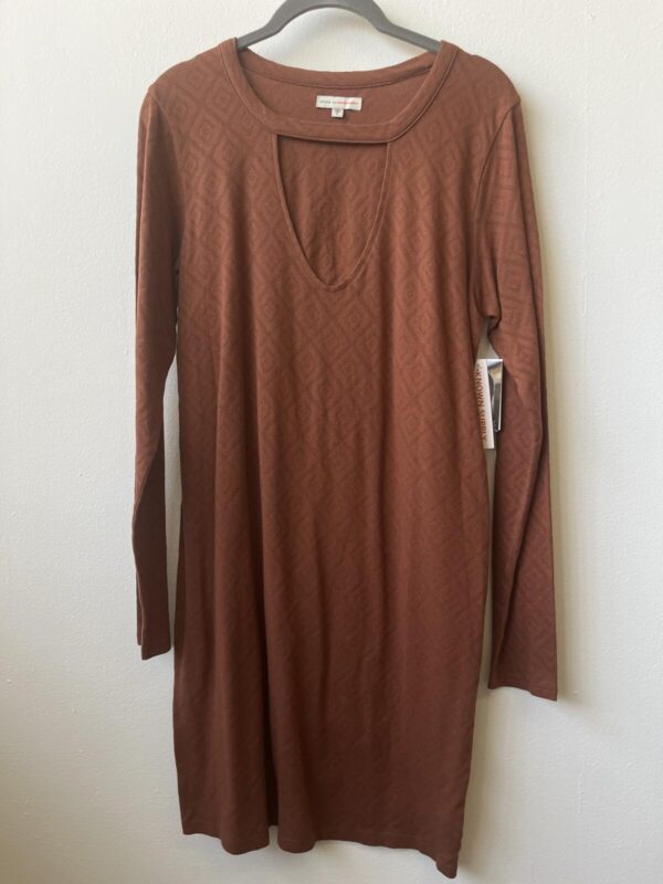 Natural by known supply size small 100% cotton t shirt dress v neck summer