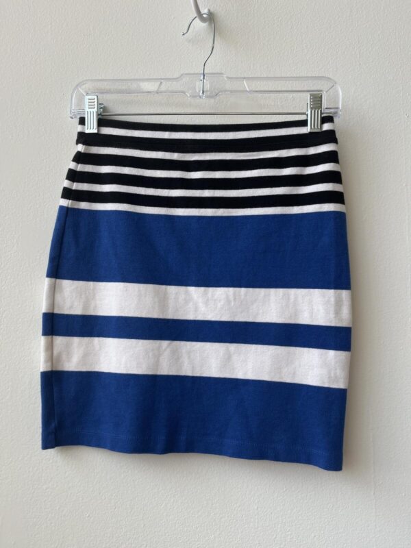 Alexander Wang Striped Knit Mini Skirt Size Small cotton spandex